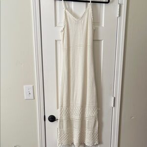 Knit Cream Maxi Dress